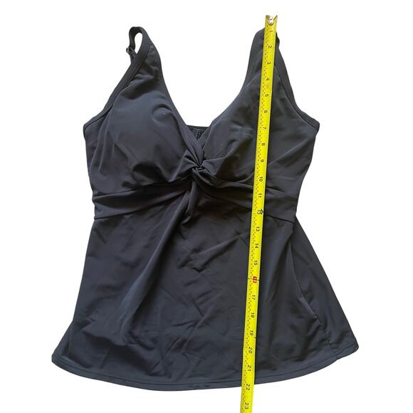 Sunsets Black Underwire Tankini Bra Top 36 D and Swim Brief Bottom Size Small - Picture 8 of 12